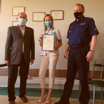 Podziękowania od KMP Piotrków za szczepienia przeciw COVID-19
